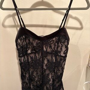 Express Black Lace Chemise